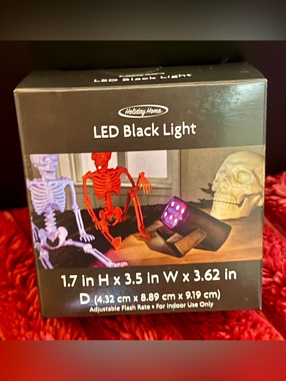 Holiday Home LED Black Light — Purple Glow Indoor Party Light